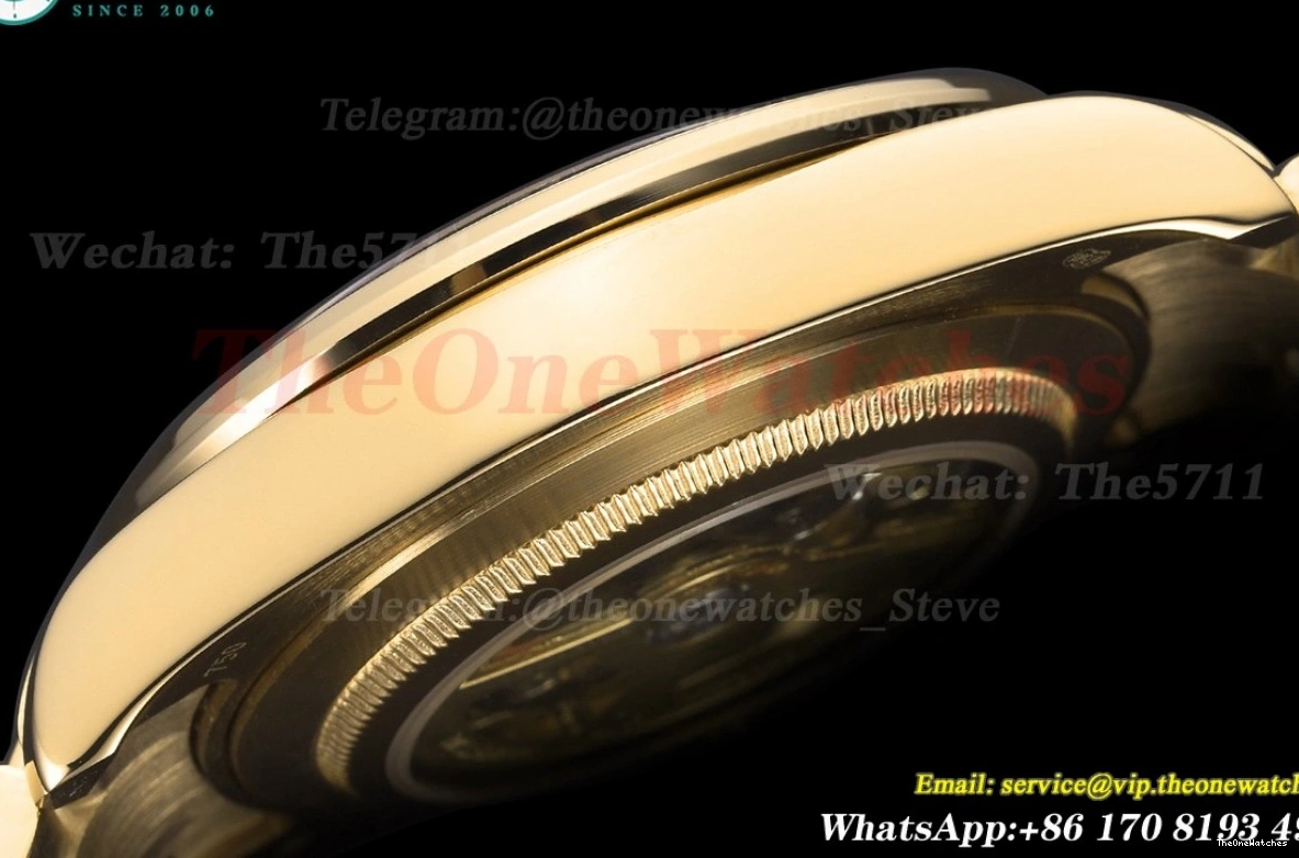 GDF A3836 Daytona 40mm Black Gold YG YG 0129